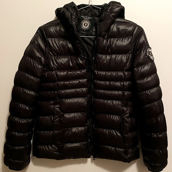 Brave Soul Everett Padded Puffer Coat 